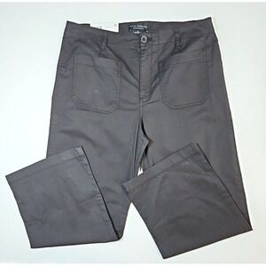 Social Standard by Sanctuary Womens Black Twill Cropped Pants Size‎ 10 NWT